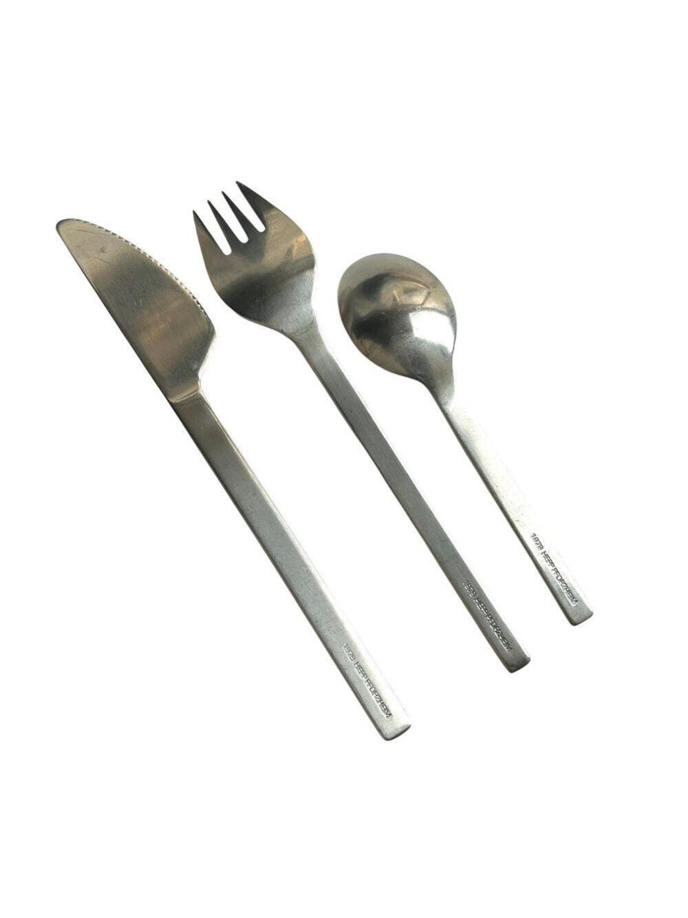 Lufthansa Hepp Pforzheim 3 pc Flatware Set Knife, Fork, Spoon - Picture 2 of 3